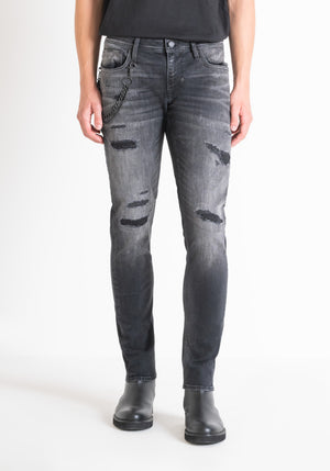 JEANS IGGY TAPERED FIT IN BLACK BLACK DENIM