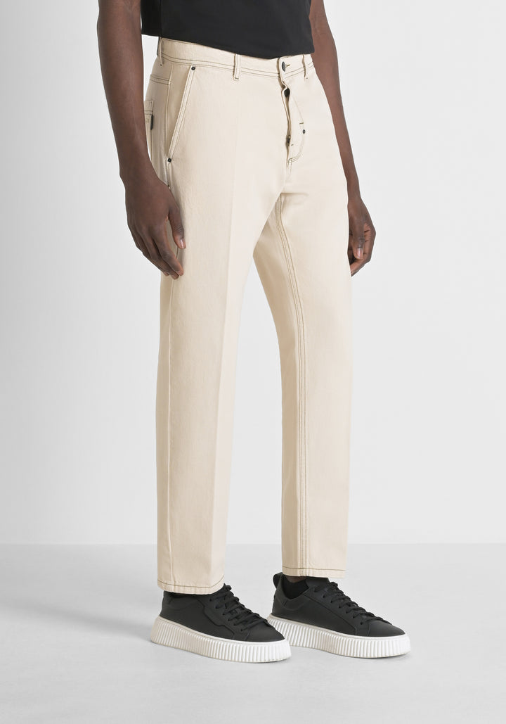 JEANS REGULAR FIT «TREY» DE ALGODÓN SUAVE CLARO