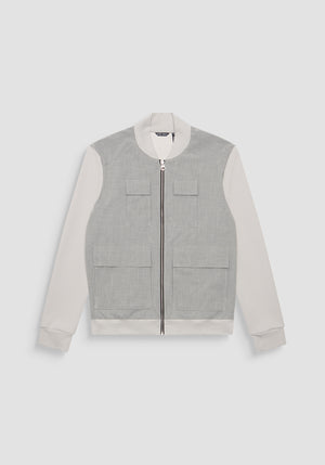 SUDADERA REGULAR FIT EN MEZCLA DE ALGODÓN Y VISCOSA ELÁSTICA