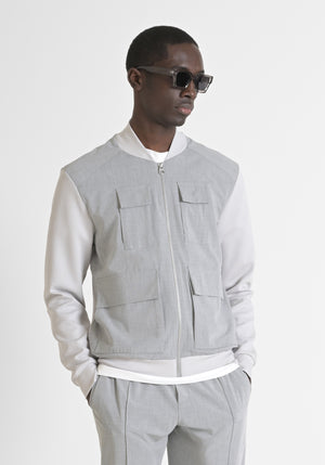 SUDADERA REGULAR FIT EN MEZCLA DE ALGODÓN Y VISCOSA ELÁSTICA