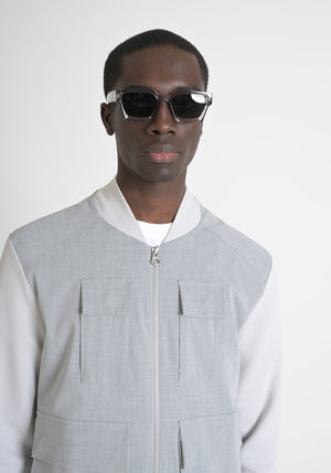 SUDADERA REGULAR FIT EN MEZCLA DE ALGODÓN Y VISCOSA ELÁSTICA