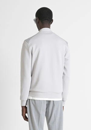 SUDADERA REGULAR FIT EN MEZCLA DE ALGODÓN Y VISCOSA ELÁSTICA