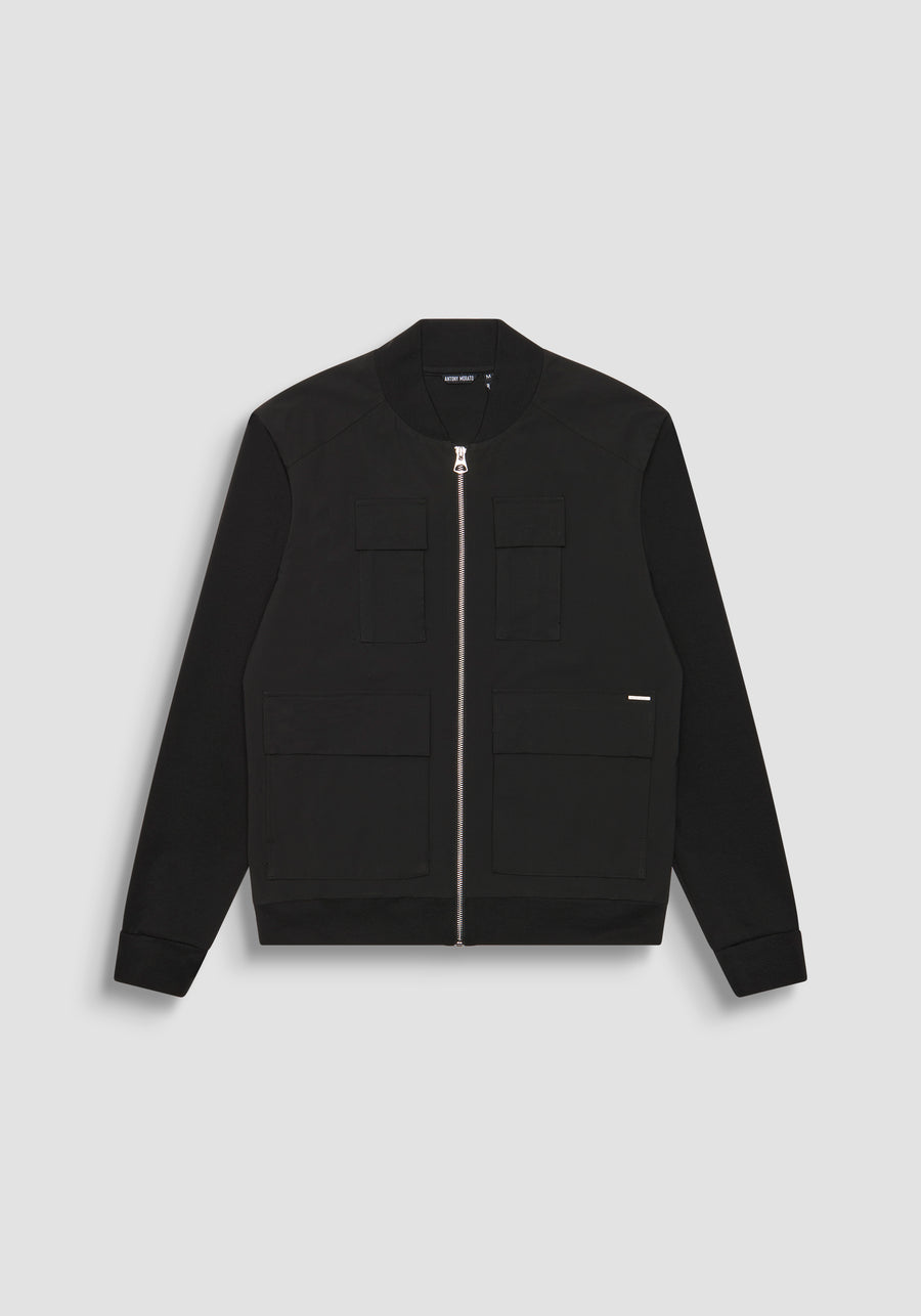 SUDADERA REGULAR FIT EN MEZCLA DE ALGODÓN Y VISCOSA ELÁSTICA