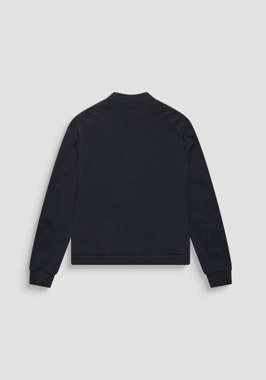 SUDADERA REGULAR FIT DE MEZCLA DE ALGODÓN CON TEJIDO EN CONTRASTE