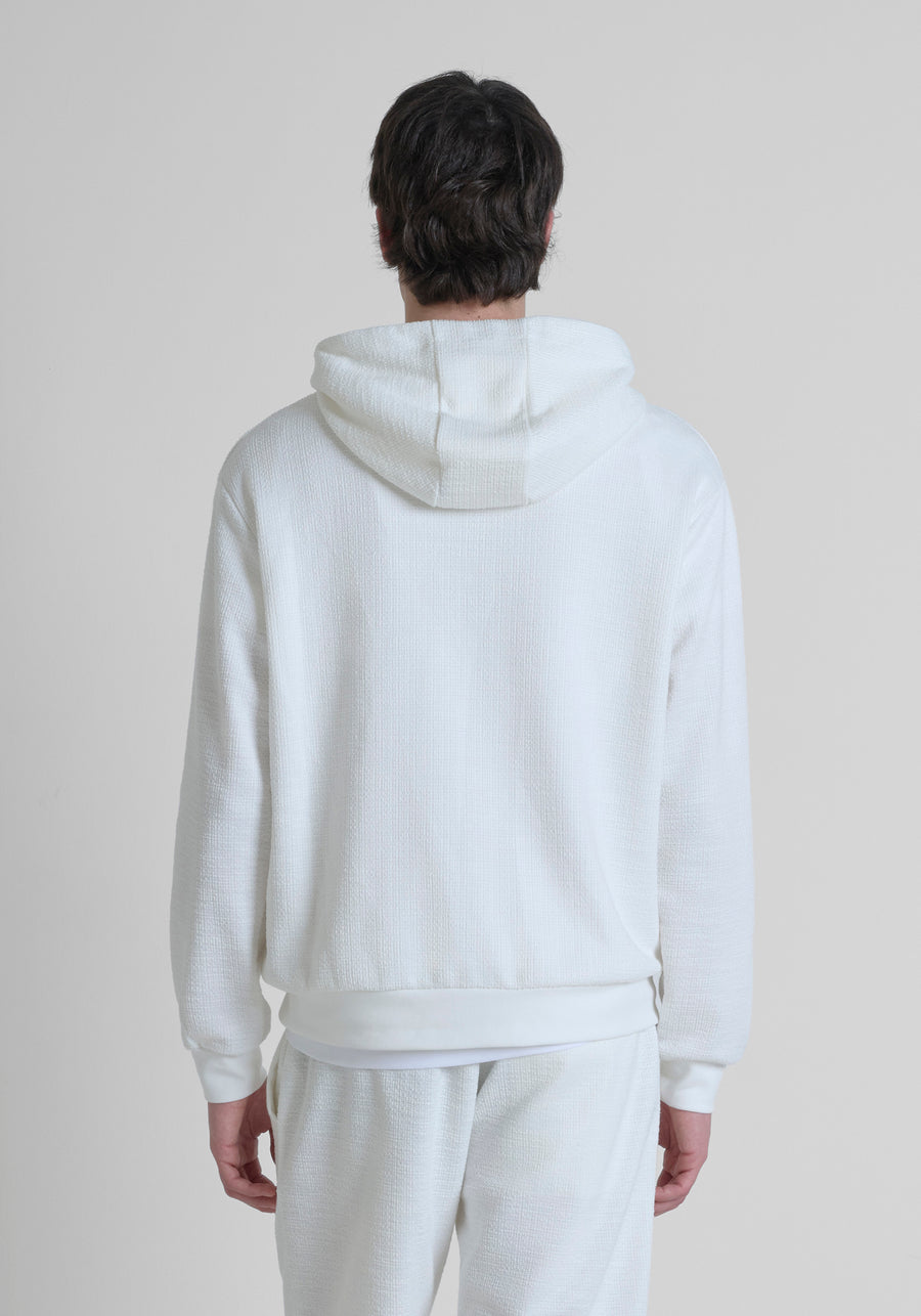 SUDADERA REGULAR FIT DE MEZCLA DE ALGODÓN CON PARCHE CON LOGOTIPO