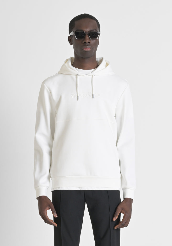 HOODIE CON CAPUCHA RELAXED FIT DE MEZCLA DE ALGODÓN CON LOGOTIPO