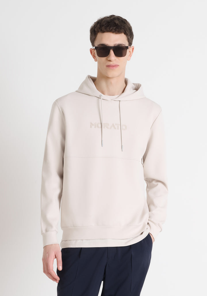 HOODIE CON CAPUCHA RELAXED FIT DE MEZCLA DE ALGODÓN CON LOGOTIPO