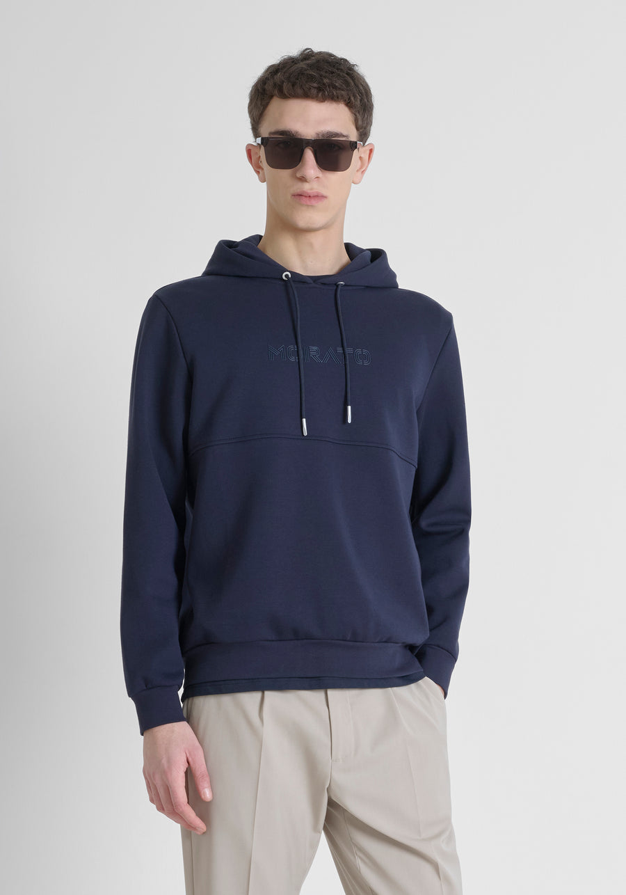 HOODIE CON CAPUCHA RELAXED FIT DE MEZCLA DE ALGODÓN CON LOGOTIPO