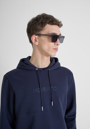 HOODIE CON CAPUCHA RELAXED FIT DE MEZCLA DE ALGODÓN CON LOGOTIPO