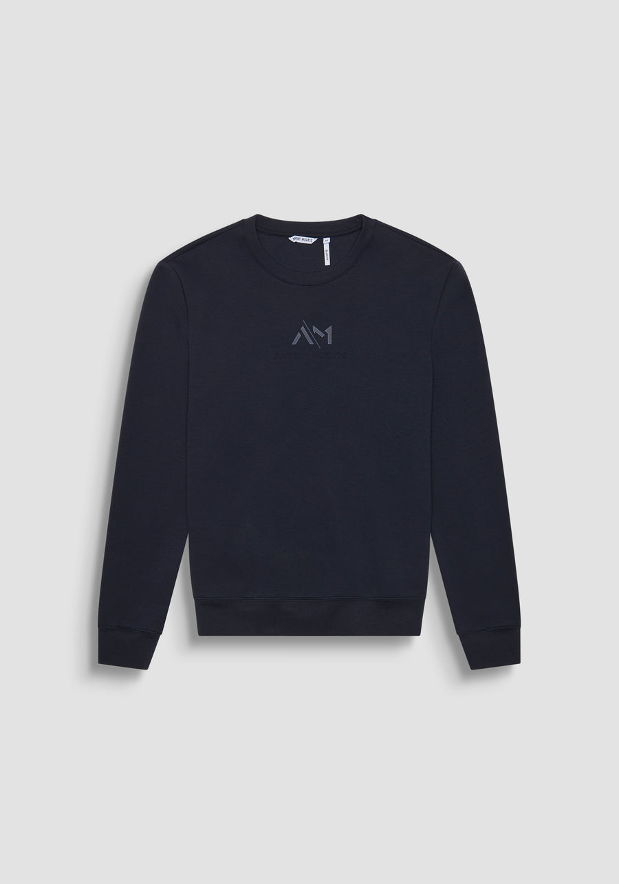 SUDADERA REGULAR FIT CON EFECTO ANTE CON INSERCIONES DE PIEL SINTÉTICA