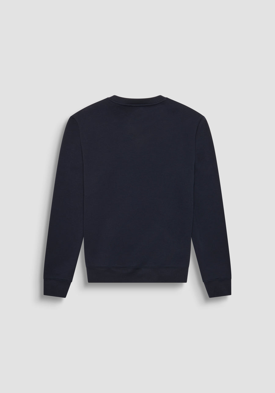 SUDADERA REGULAR FIT CON EFECTO ANTE CON INSERCIONES DE PIEL SINTÉTICA
