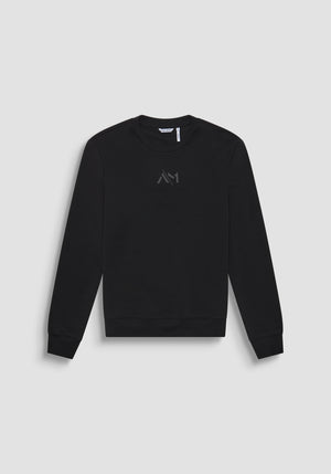 SUDADERA REGULAR FIT CON EFECTO ANTE CON INSERCIONES DE PIEL SINTÉTICA