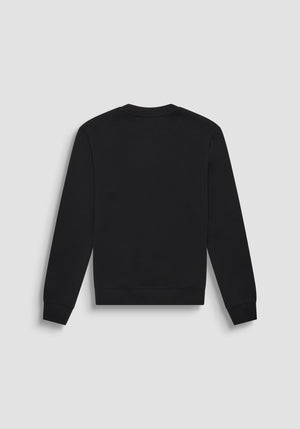 SUDADERA REGULAR FIT CON EFECTO ANTE CON INSERCIONES DE PIEL SINTÉTICA