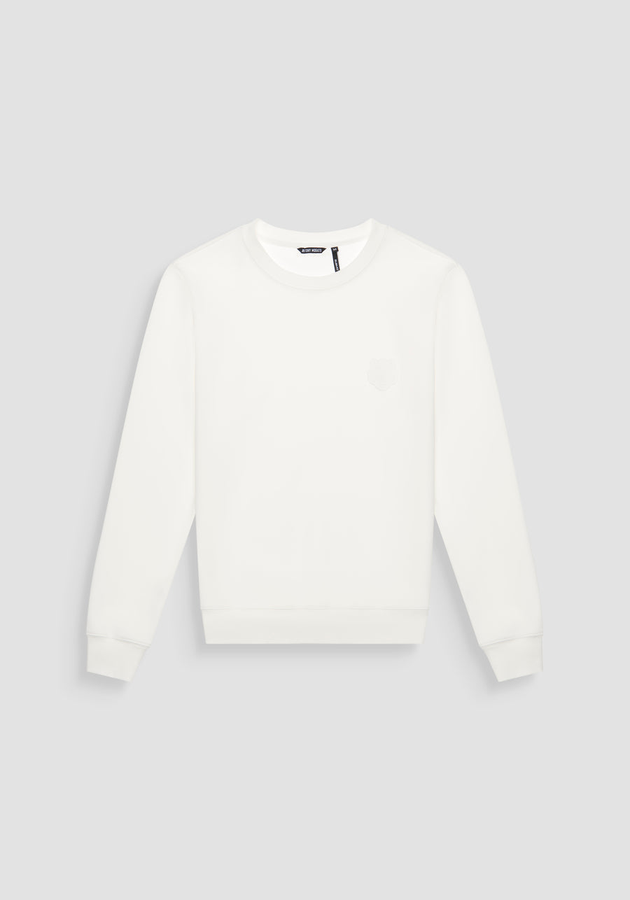 SUDADERA SLIM FIT DE MEZCLA DE ALGODÓN CON PARCHE DE TIGRE