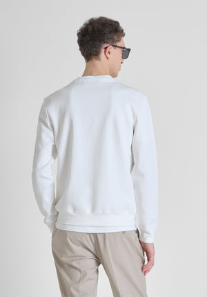 SUDADERA SLIM FIT DE MEZCLA DE ALGODÓN CON PARCHE DE TIGRE