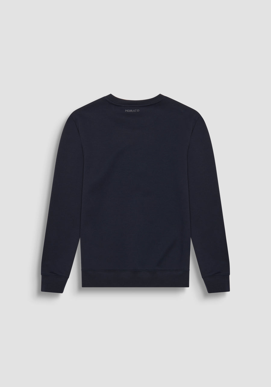 SUDADERA SLIM FIT DE MEZCLA DE ALGODÓN CON PARCHE DE TIGRE
