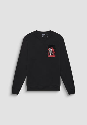 SUDADERA DE CUELLO REDONDO REGULAR FIT CON ESTAMPADO DE LA BANDA GUNS N' ROSES