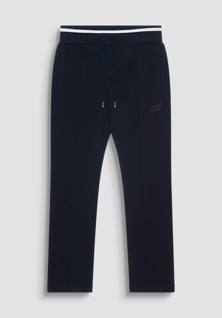 PANTALONES REGULAR FIT DE MEZCLA DE ALGODÓN CON LOGOTIPO