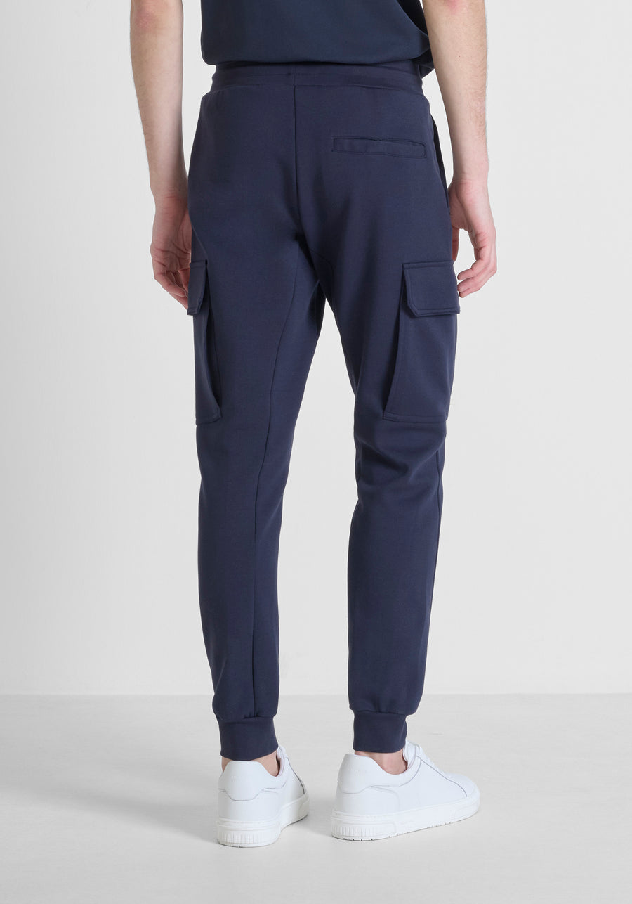 PANTS DE FELPA REGULAR FIT DE MEZCLA DE ALGODÓN CON LOGOTIPO DE GOMA