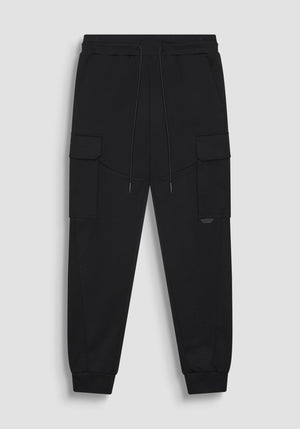PANTALONES DE FELPA REGULAR FIT DE MEZCLA DE ALGODÓN CON LOGOTIPO DE GOMA