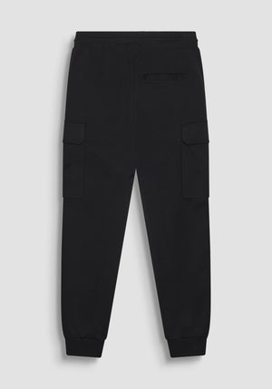 PANTALONES DE FELPA REGULAR FIT DE MEZCLA DE ALGODÓN CON LOGOTIPO DE GOMA
