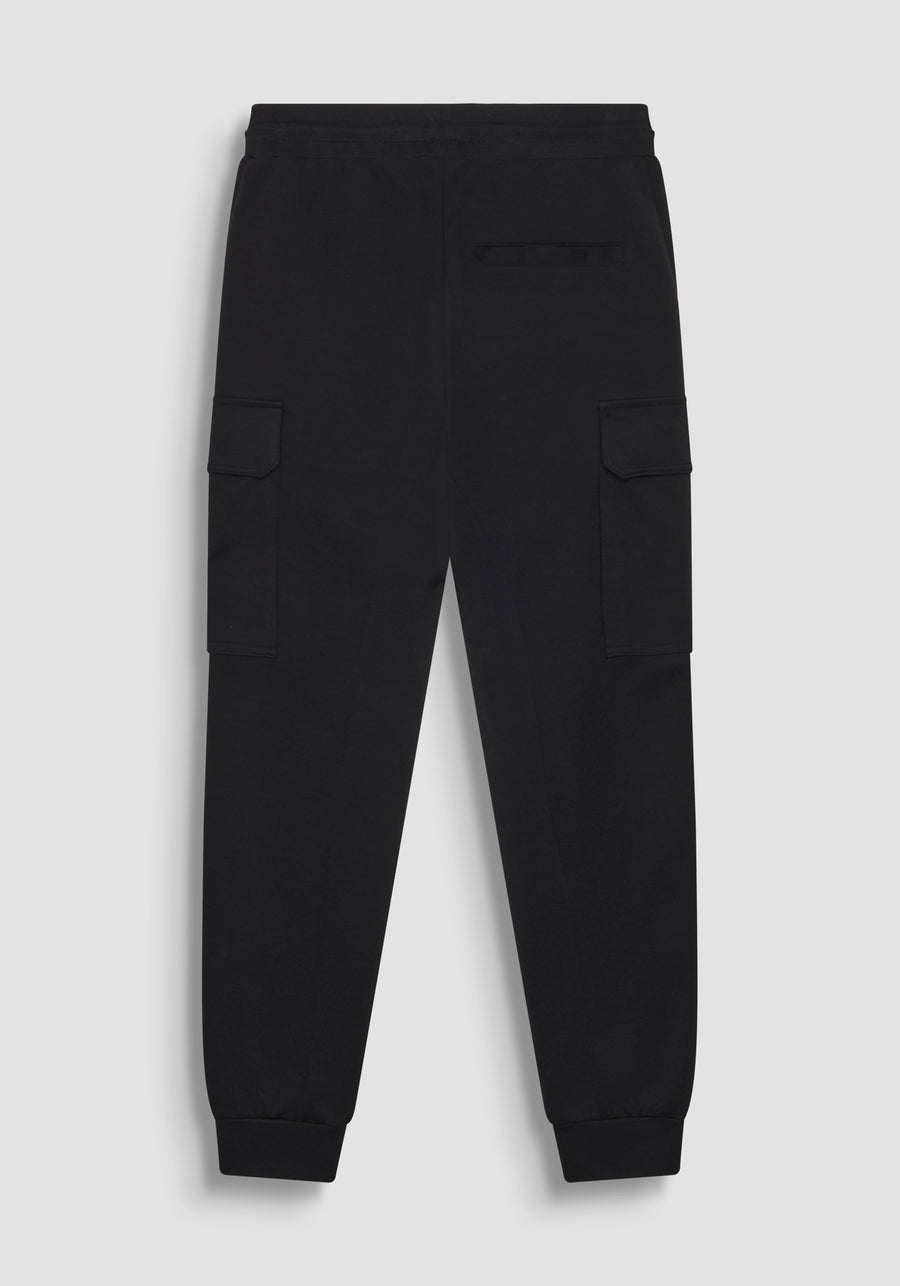 PANTALONES DE FELPA REGULAR FIT DE MEZCLA DE ALGODÓN CON LOGOTIPO DE GOMA