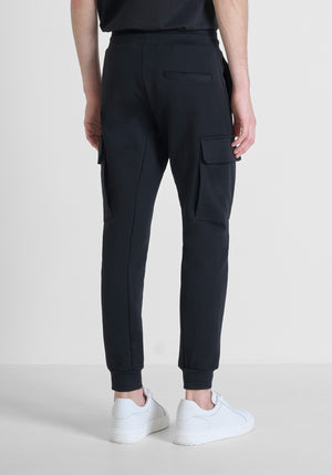 PANTALONES DE FELPA REGULAR FIT DE MEZCLA DE ALGODÓN CON LOGOTIPO DE GOMA