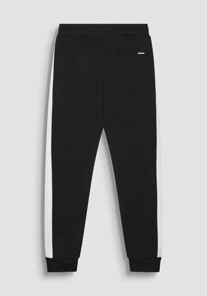 PANTS SLIM FIT DE MEZCLA DE ALGODÓN CON BANDAS BICOLOR EN CONTRASTE