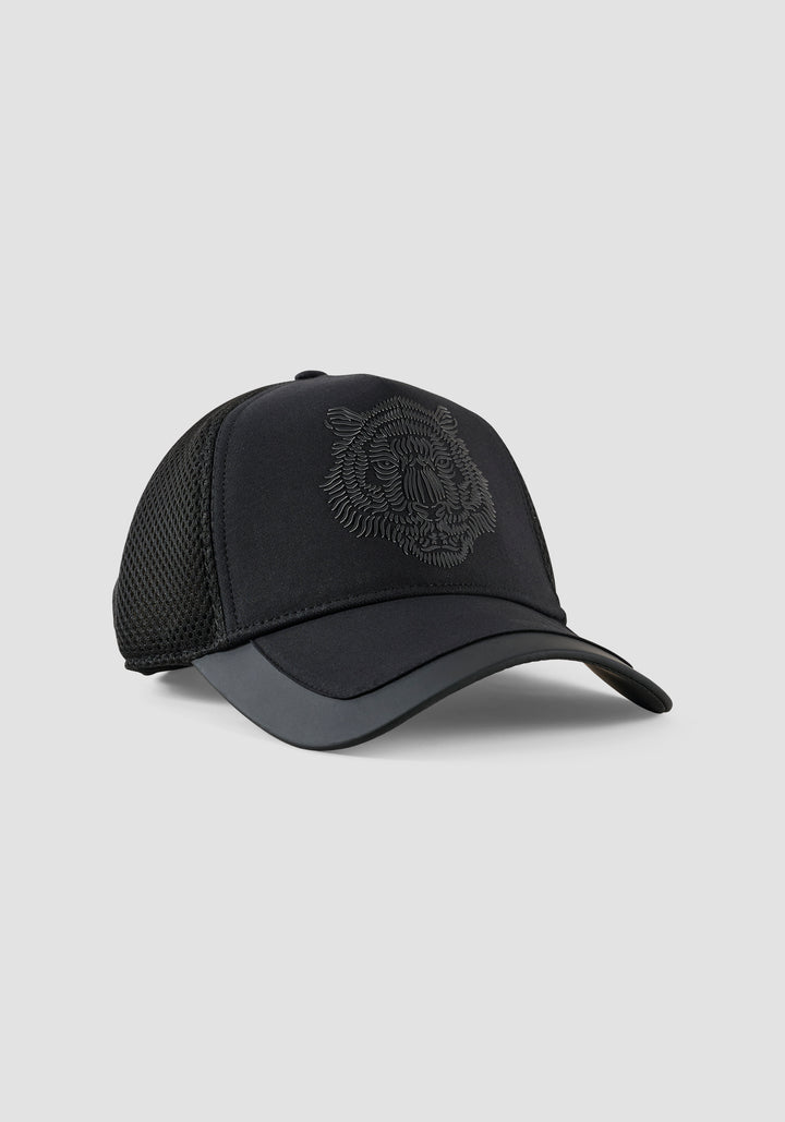 GORRA TRUCKER CON ESTAMPADO DE TIGRE
