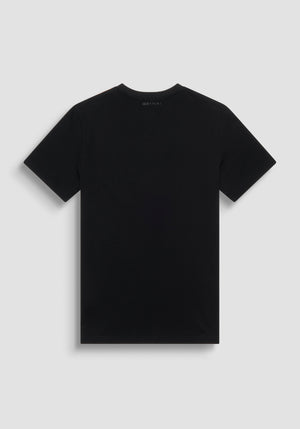 T-SHIRT REGULAR FIT DE JERSEY DE ALGODÓN NEGRO CON ESTAMPADO «MICKEY MOUSE»