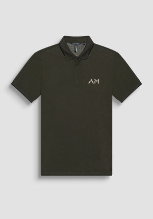 POLO REGULAR FIT DE ALGODÓN VERDE CON LOGOTIPO