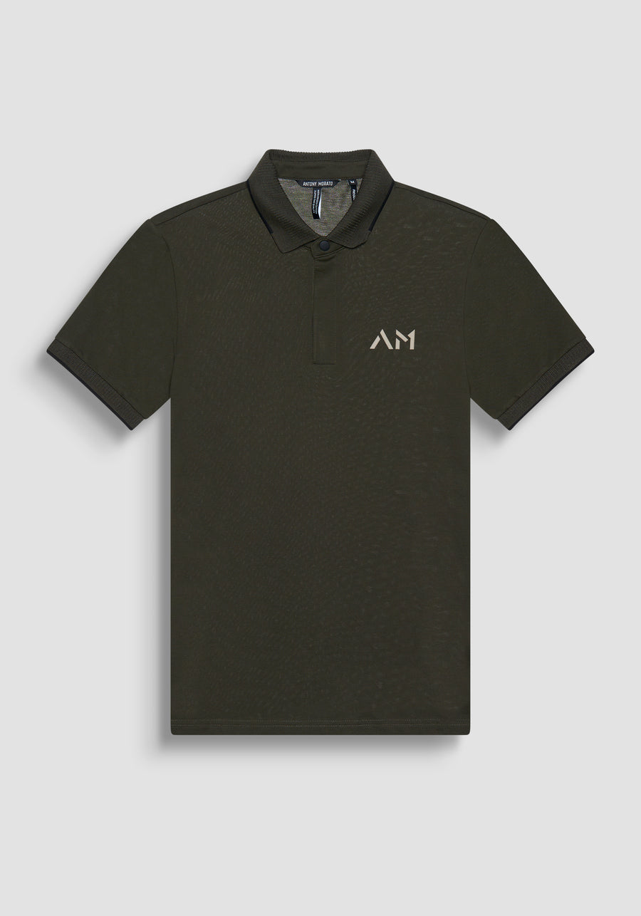 POLO REGULAR FIT DE ALGODÓN VERDE CON LOGOTIPO