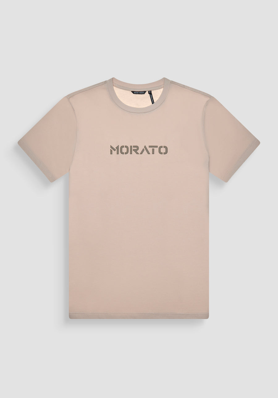 T-SHIRT REGULAR FIT DE JERSEY DE ALGODÓN BLANCO CON LOGOTIPO