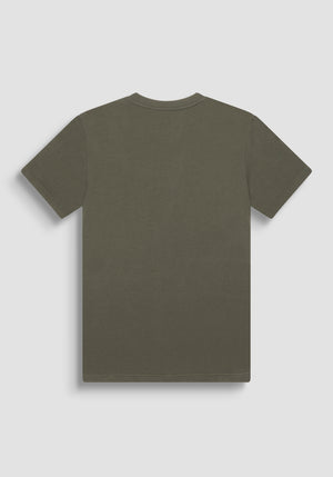 T-SHIRT REGULAR FIT DE JERSEY DE ALGODÓN CAFÉ CON LOGOTIPO