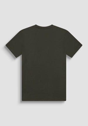 T-SHIRT REGULAR FIT VERDE DE JERSEY DE ALGODÓN VERDE CON ESTAMPADO UBANO