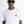 T-SHIRT REGULAR FIT DE TEJIDO BLANCO DE ALGODÓN CON LOGO METÁLICO