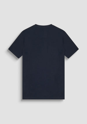 T-SHIRT REGULAR FIT DE TEJIDO NEGRO DE ALGODÓN CON LOGO METÁLICO