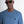 T-SHIRT REGULAR FIT DE TEJIDO AZUL DE ALGODÓN CON LOGO METÁLICO