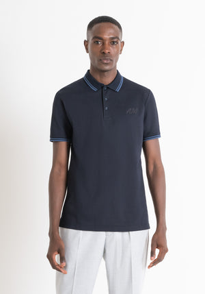 POLO REGULAR FIT DE ALGODÓN CON PARCHE CON LOGOTIPO