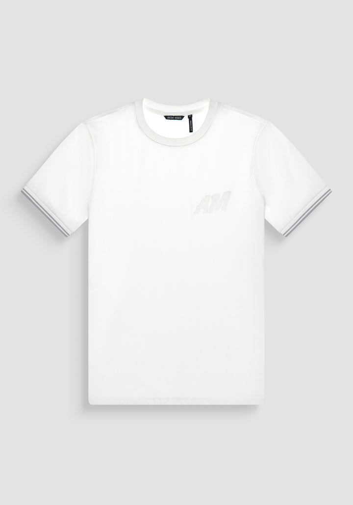 -SHIRT REGULAR FIT IN JERSEY COTTON FABRIC WITH LOGOED PATCH