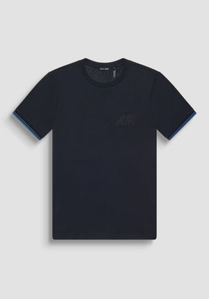 T-SHIRT REGULAR FIT DE JERSEY DE ALGODÓN CON LOGOTIPO PARCHADO