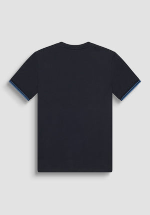 T-SHIRT REGULAR FIT DE JERSEY DE ALGODÓN CON LOGOTIPO PARCHADO