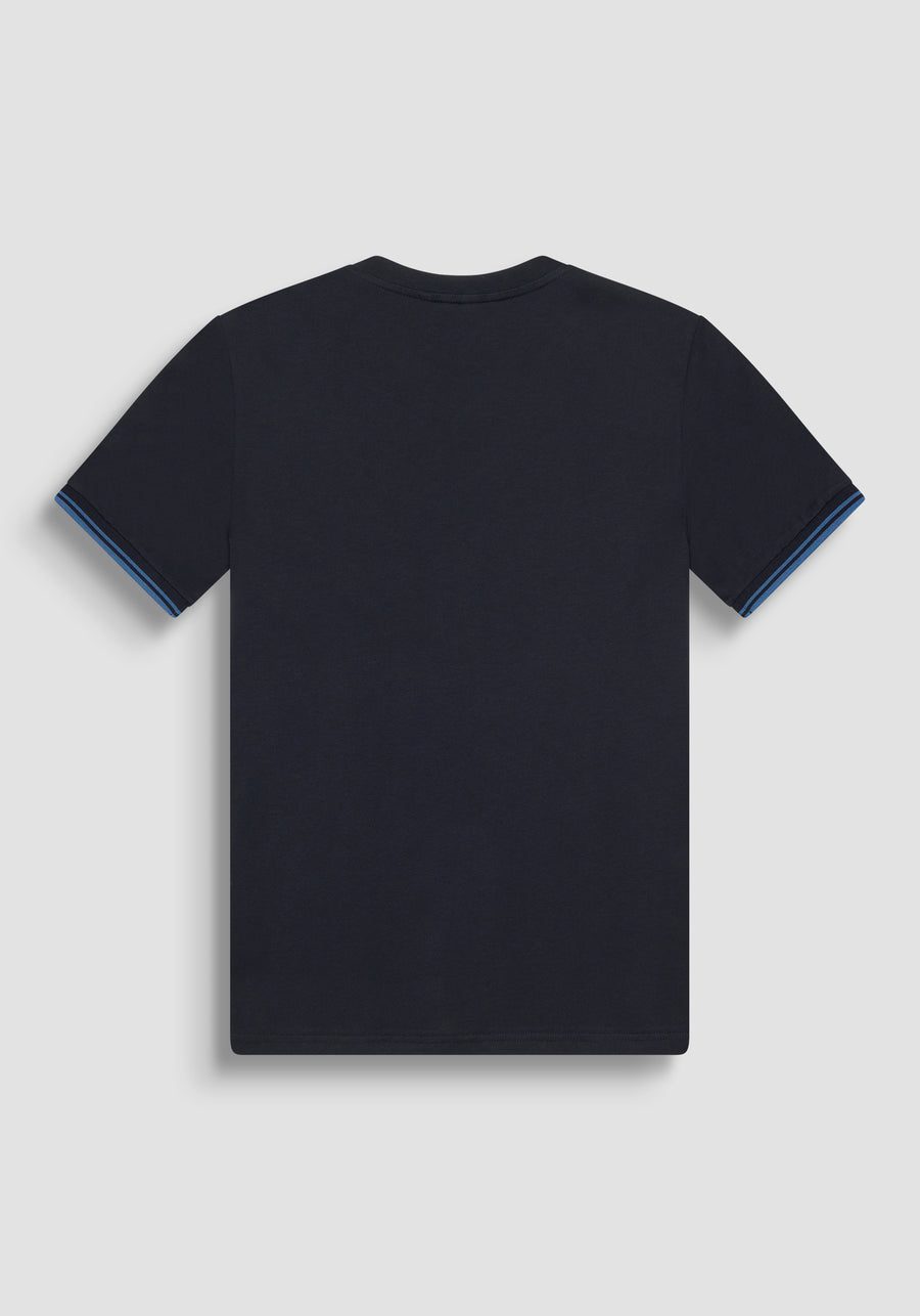 T-SHIRT REGULAR FIT DE JERSEY DE ALGODÓN CON LOGOTIPO PARCHADO