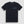 T-SHIRT REGULAR FIT NEGRA DE JERSEY ALGODÓN CON LOGOTIPO DE "MONSIEUR"