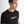 T-SHIRT SLIM FIT DE JERSEY DE ALGODÓN NEGRO CON ESTAMPADO DIFUMINADO