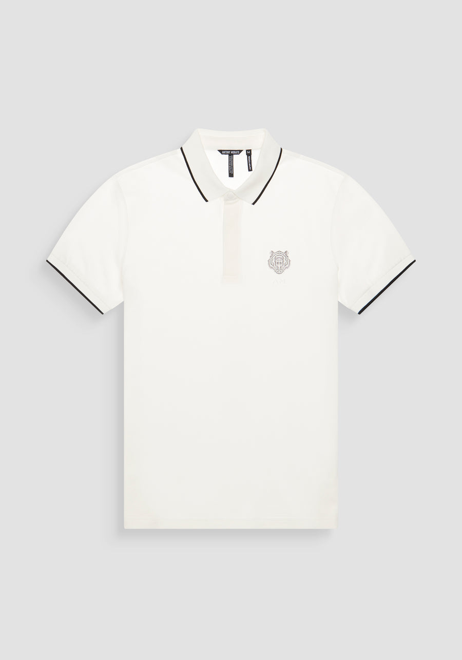 POLO REGULAR FIT DE PIQUÉ DE ALGODÓN CON PARCHE DE TIGRE