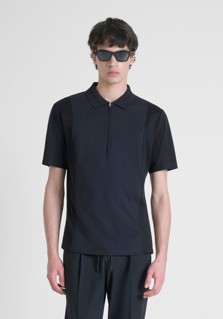 POLO  REGULAR FIT DE PIQUÉ DE ALGODÓN CON CUELLO Y PUÑOS EN CONTRASTE