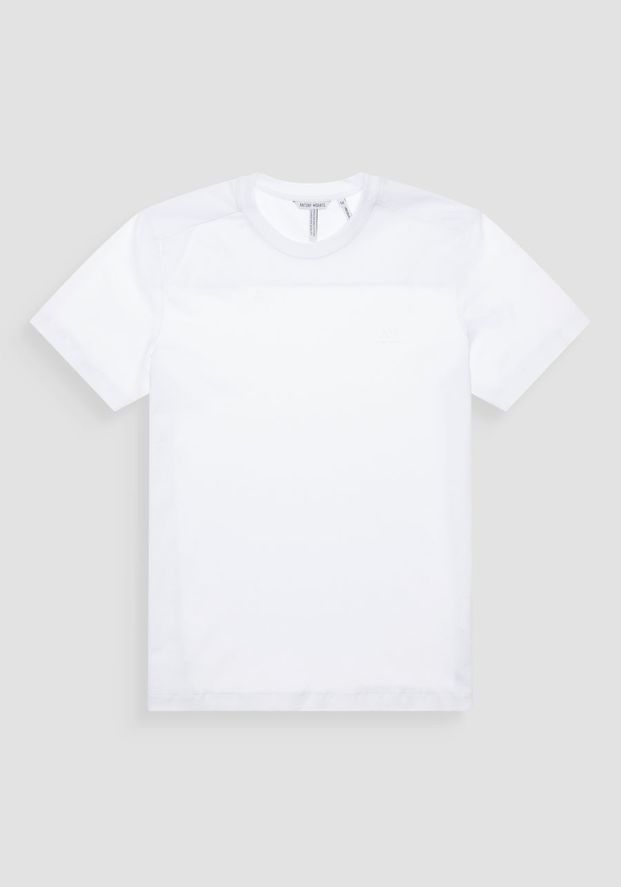 T-SHIRT REGULAR FIT EN TEJIDO DE ALGODÓN JERSEY CON LOGOTIPO DE ESPUMA