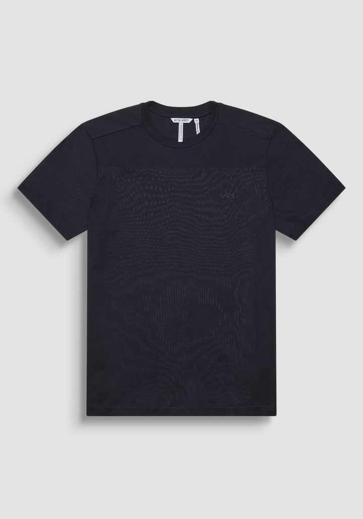 T-SHIRT REGULAR FIT EN TEJIDO DE ALGODÓN JERSEY CON LOGOTIPO DE ESPUMA
