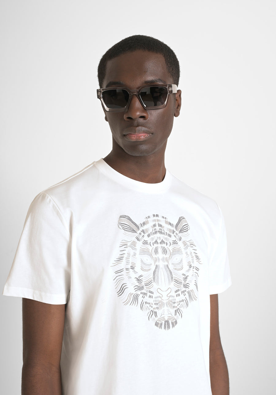 T-SHIRT REGULAR FIT DE PUNTO DE ALGODÓN PURO CON ESTAMPADO